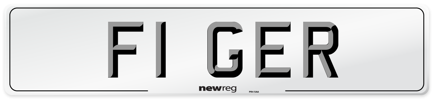 F1 GER Number Plate from New Reg